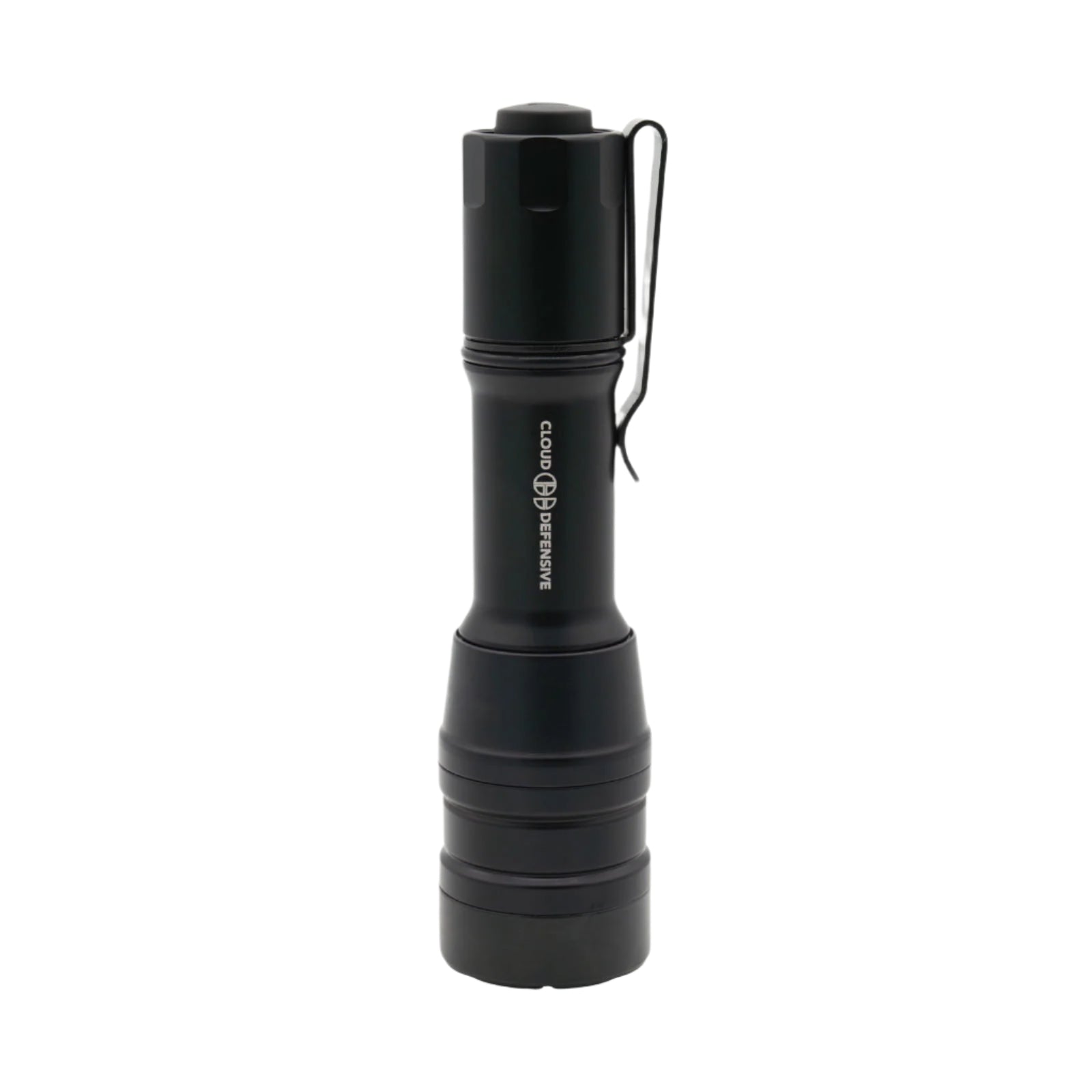 Black Cloud Defensive MCH Duty handheld flashlight.